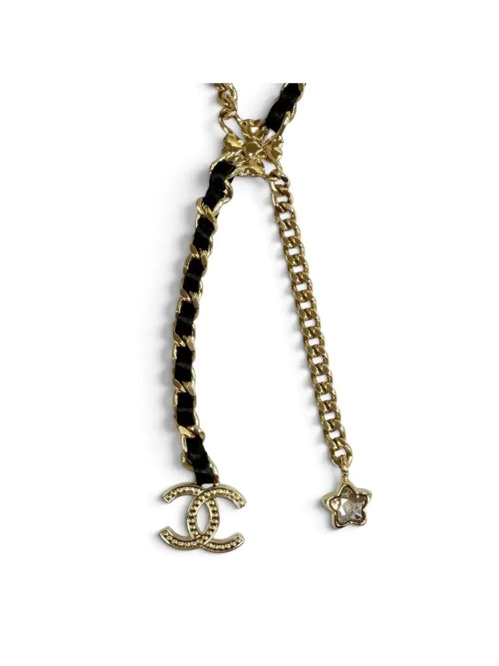Chanel Cc Logo Chain Star Pendant #343286C16B